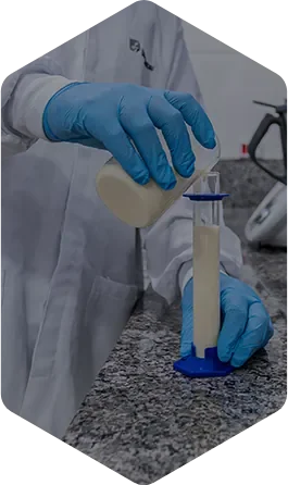 Controle de qualidade em cada lote.